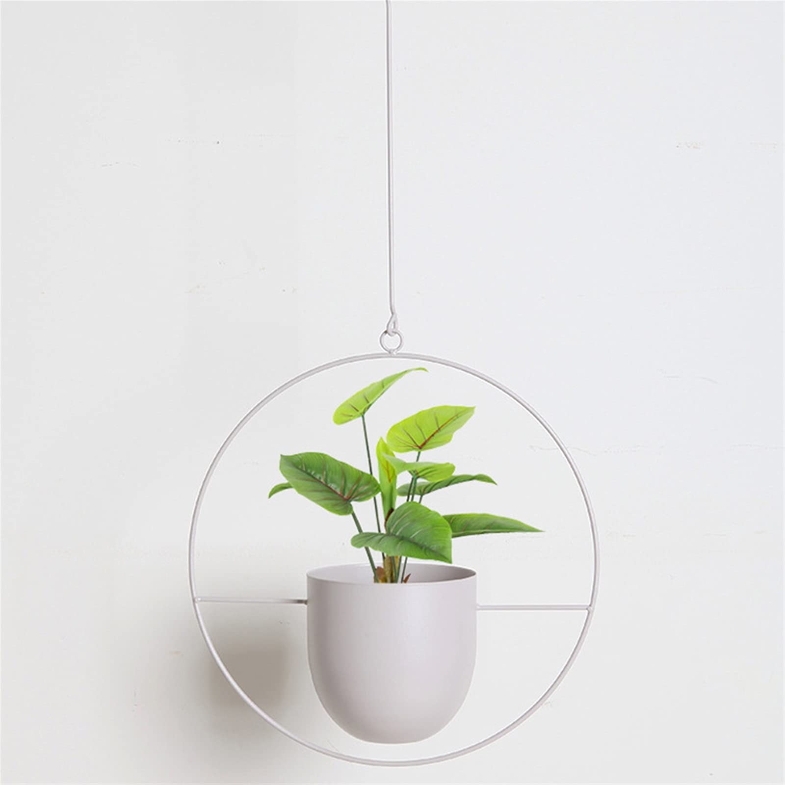 Jardiniere balcon Planteurs suspendus en métal Vase intérieur Vase Vase de fleurs Pot de fleur Porte-bases Porte-Porte-Porte-bases for chambre de bureau Salon Salon Jardin Pot suspendu plante interieu