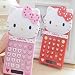 ASDFGT-778 Calculadora Rosada Linda Hello Kitty Doraemon Escritorio Solar Dual de la...
