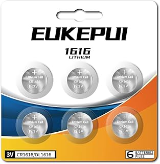 CR1616 Battery, DL1616 3V Lithium Cell-6 Count