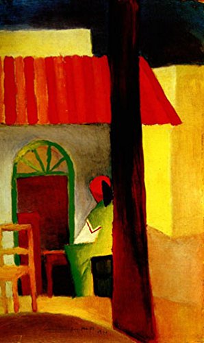 Peinture à l'huile Turkish Cafe I : Sublimez vos murs vides avec ce chef-d'œuvre 12x16