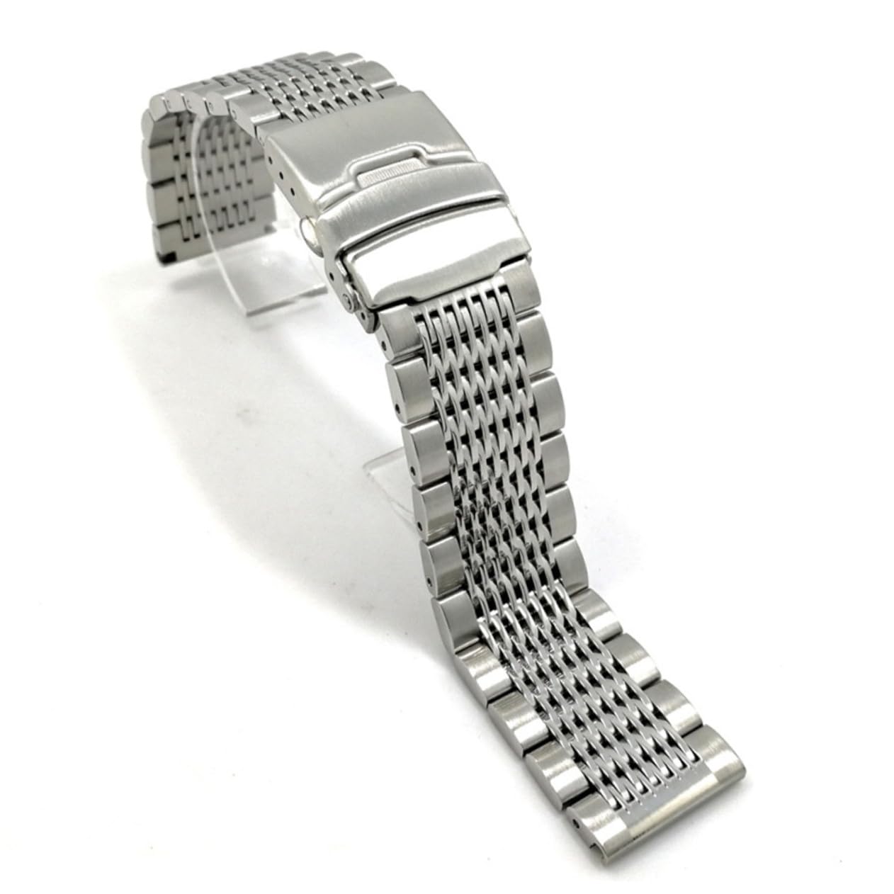 Uonlytech Correa de Reloj de Acero Inoxidable, Pulsera Sólida y Elegante para Reloj de 20 Mm