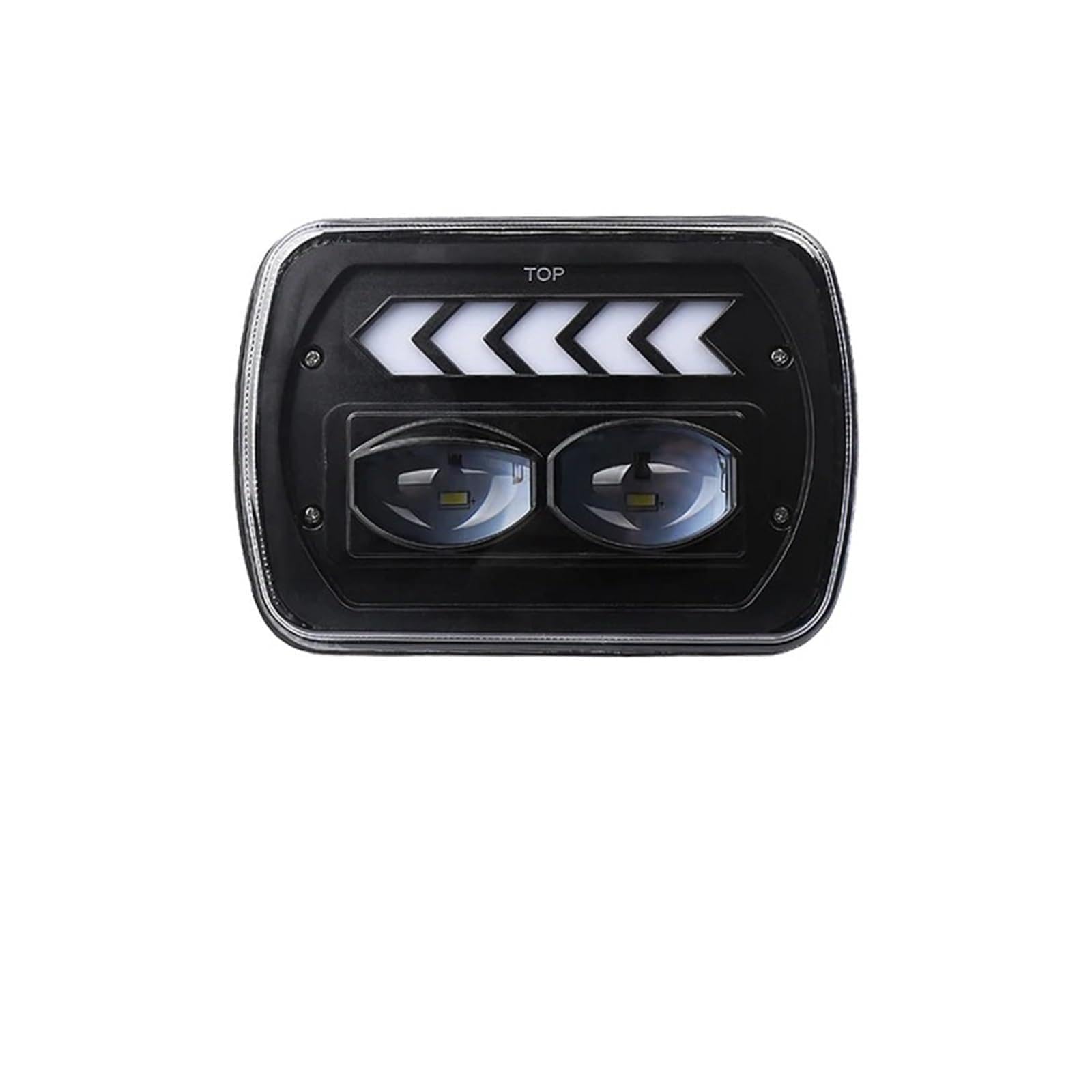 FARO FANALE Quadrato 5x7 7x6 7 Pollici Faro Principale H4 DRL Indicatore Direzione Lampada Guida Per Auto Per Camion Fuoristrada Per Jeep Per Fari Per Cherokee Fari Anteriori(1piece black)