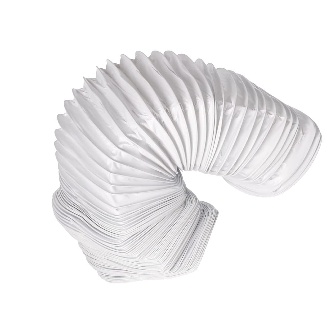 Tuyau d'évacuation d'air flexible en PVC pour climatisation, hotte aspirante, sèche-linge (110 x 55/6 m)