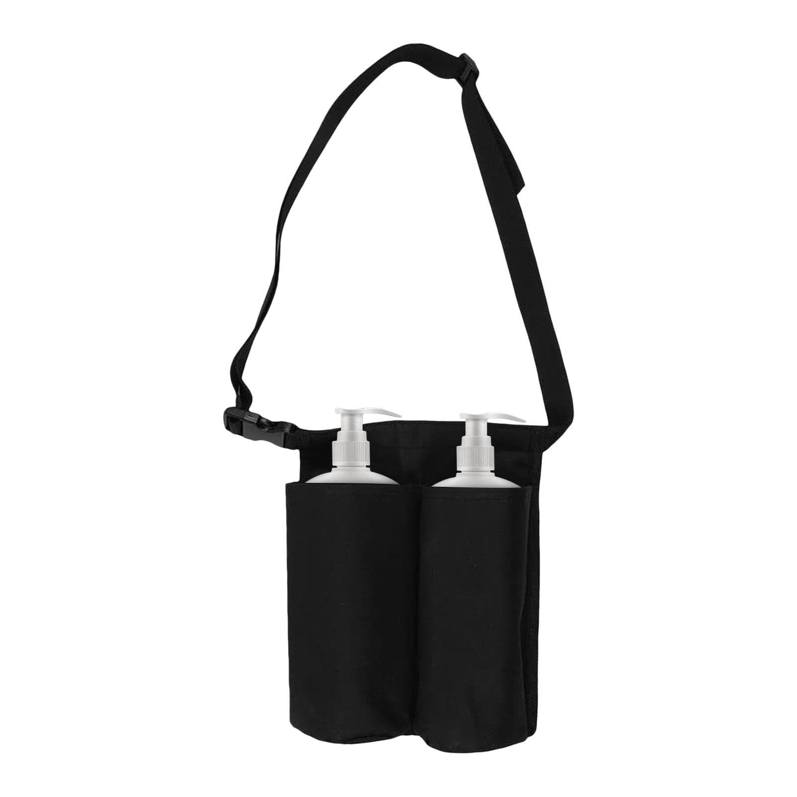 Cintura con Fondina per Massaggio | Fondina per Cintura con Olio da Massaggio a 2 Tasche | Fondina per lozione per massaggiatore, Marsupio distributore di Olio per lozione Portatile