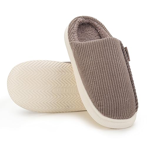 Image of CASSIEY Men's Soft Winter Slipper Slippers Closed Toe comfortable Sole Bedroom Indoor Fur Slipper