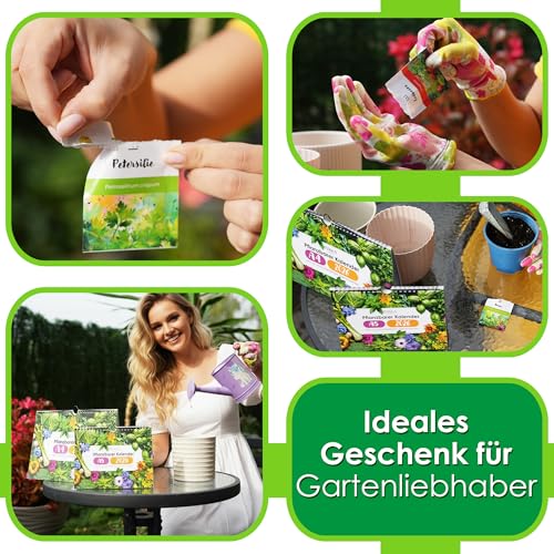 Milula Studios Einpflanzbarer Kalender 2026 – Pflanzkalender & Saatgut Kalender 2026 mit 12 Monaten & Samen für Kräuter, Gemüse, Obst & Blumen – Nachhaltig & Adventskalender (Pflanzkalender, A5)