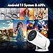 HY300PRO Mini Projector with WiFi and Bluetooth, 4K Support 200ANSI Smart Portable Projector, Auto Keystone, 180° Rotation, Home Video Proyector for Home Bedroom Outdoor Android 11
