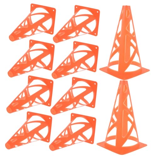 VICASKY Football Obstacle Set 10cm 23cm Marker Cones Collapsible Slotted Windproof for Soccer Practice