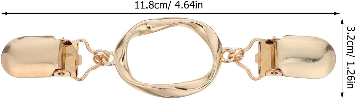 3pcs Vintage Sweater Clips for Women, Zinc Alloy Retro Cardigan Brooch Pins with Firm Attachment and Resistance against Fading, for Dresses and Scarves on Casual Occasions image 2