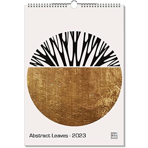 artboxONE Kalender 2023 Abstract Leaves Wandkalender A3 2023 Floral Cover