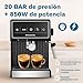 Grunkel Cafetera Espresso de 20 Bares, 850W Imagen de Grunkel Cafetera Espresso de 20 Bares, 850W