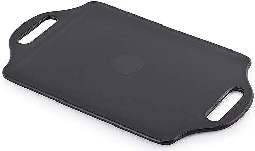 Miniatura 7 de Mirrorvana Espejo de mano de peluquero extragrande con asas dobles y cómodas, espejo de mano profesional para salón y peluquería (14 x 8.5 pulgadas)