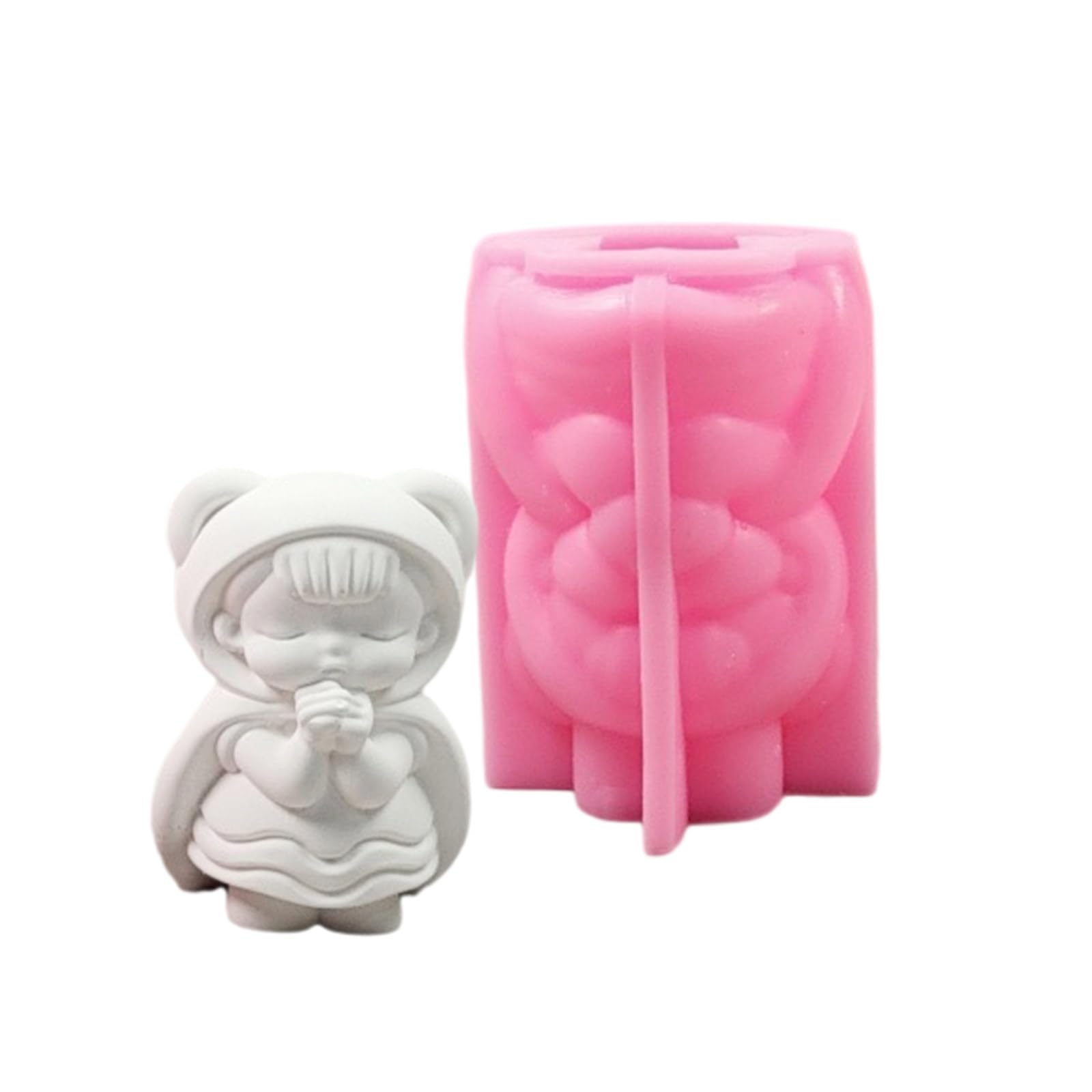 Buxuaaaa Wishing Little Girl Silicone Molds for Epoxy Resin Soap Making Gypsum Decoration Fondant Silicone Molds Mold