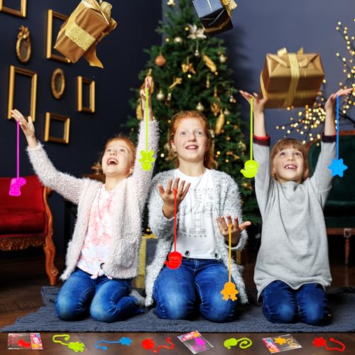 Christmas Stocking Goodie Bag Stuffers for Kids 36 PCS,Holiday Sticky Hands Party Favors Supplies Toys Gifts for Toddlers,Small Non Candy Treat Bag Fillers,Class Games Activities Prizes for Boys Girls - image 3