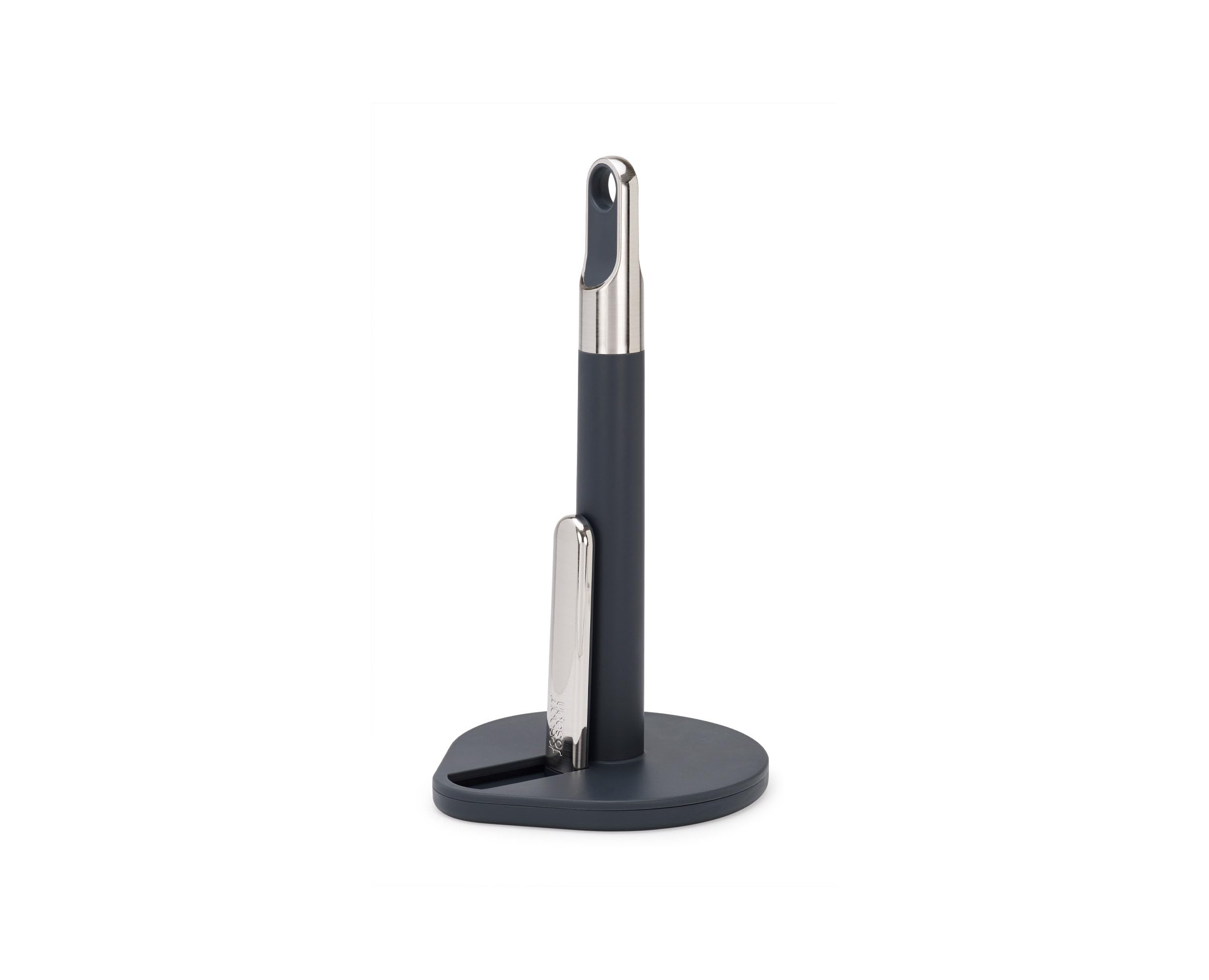 Joseph Joseph Hold Portarotolo da Cucina, Braccio a Molla, Facile da Strappare, Base Pesante, Antiscivolo, Compatibile con Rotoli da 140 mm