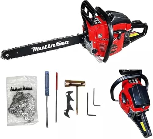 Motosega a Scoppio Professionale 52cc, Barra 50cm, Sistema Anti-Vibrazione e