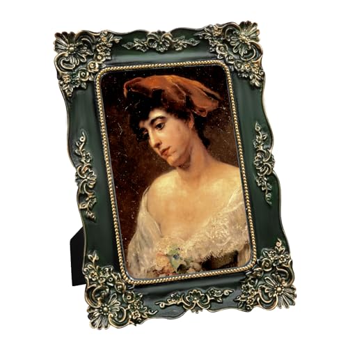 FJXMFRAME Portarretratos verde de 4 x 6 pulgadas,...