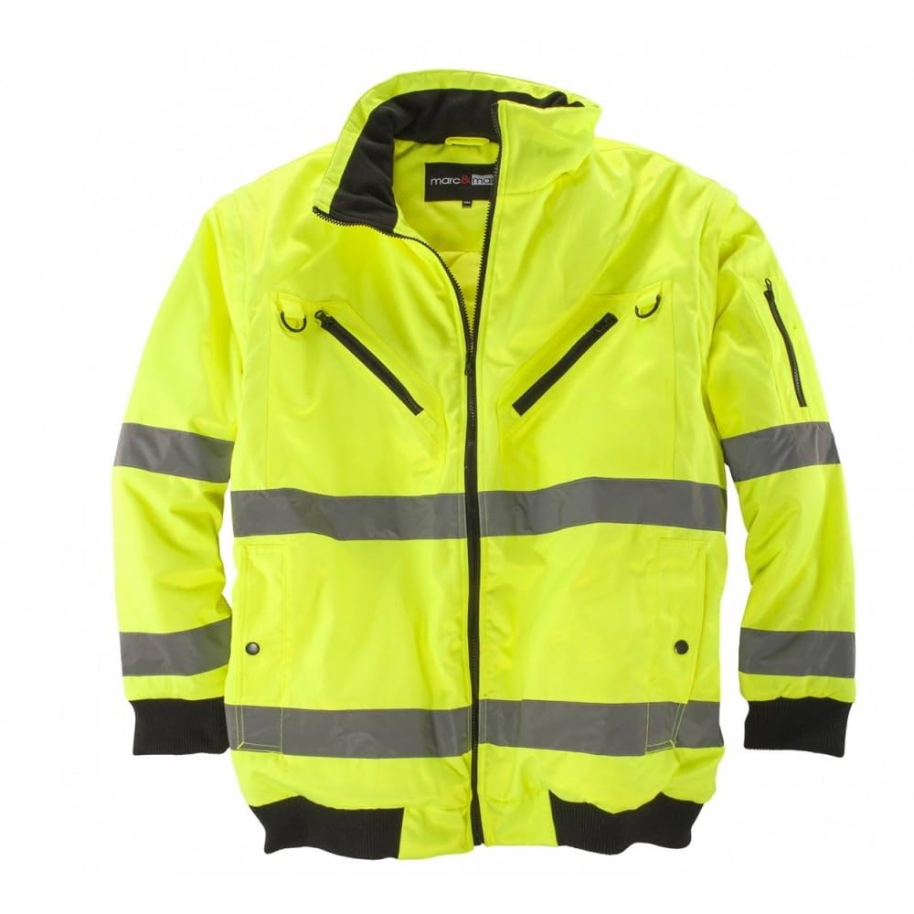 RENNER XXL Warnschutzjacke Arbeitsjacke 2in1 Arbeitsweste Übergröße