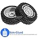STMU RC Truck Tires and Wheels (4PCS) 12mm Hex All-Terrain Tires 70mm/2.76