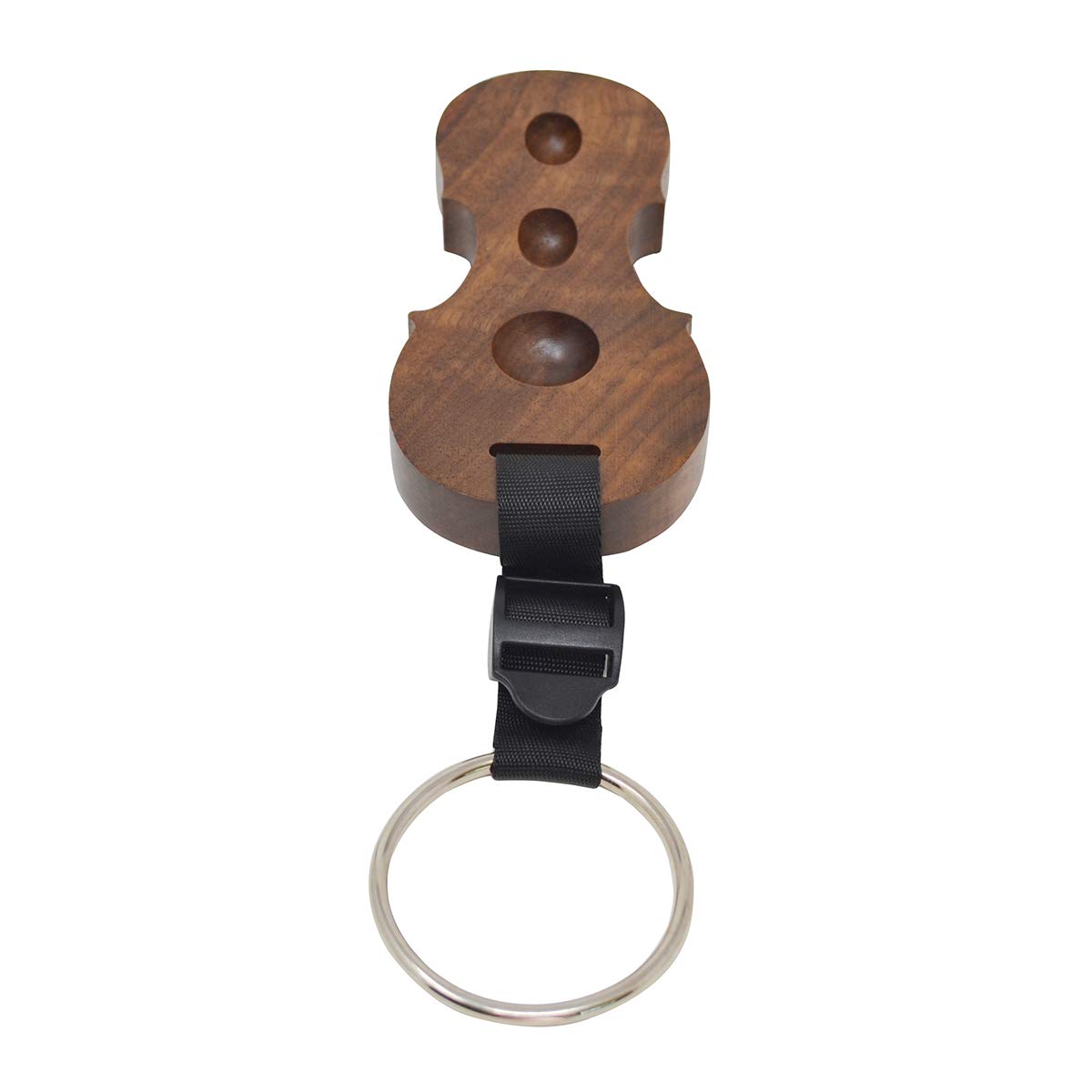Protector de anclaje antideslizante para violonchelo en forma de violonchelo con 3 agujeros (nogal negro)
