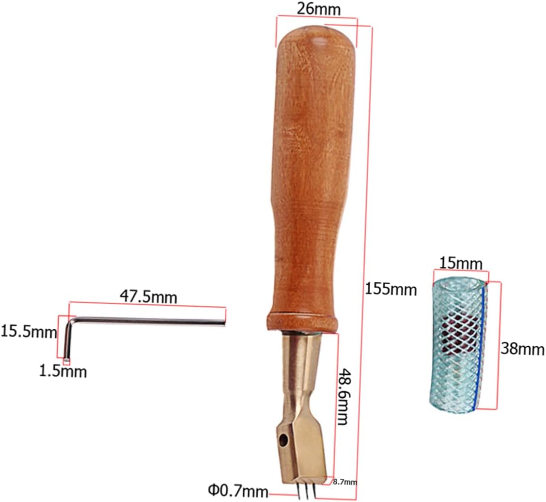 Hemoton 1set Bent Head Piano Hammer Tool Hardwood Handle for Piano Tuning and Maintenance Includes Wrench for Pianists