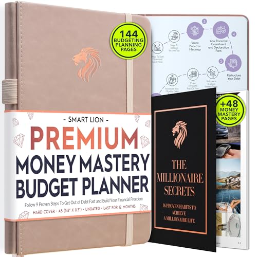 Financial Planner - Monthly Budget Planner & Monthly Bill Organizer | A 12-Month Journey to Financial Freedom | Bill Payment Tracker Organizer, Debt, Expense Tracker & Money Saving with Pockets