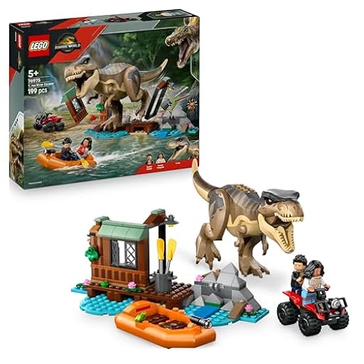 LEGO Jurassic World Huida por el Río y T. Rex a la Caza - Figura de Dinosaurio de Juguete Interactivo, Barco, Quad y 2 Minifiguras - Regalo de Cumpleaños para Niños y Niñas de 5+ Años 76975 | Ya disponible en tu tienda friki favorita! En mundofriki.es!