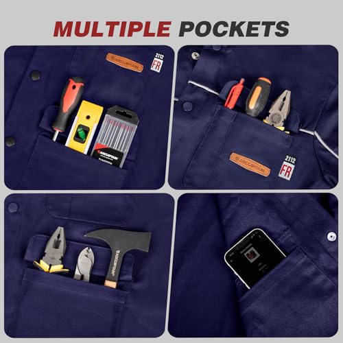 Image of ARCCAPTAIN Welding Jacket, 11oz Flame Resistant Cotton Welding Jackets