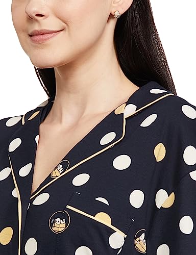 Image of Marks & Spencer Pure Cotton Snoopy Short Nightshirt