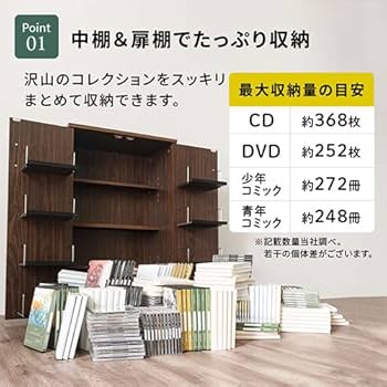 クラシックCD　77枚セット　時計付き木製収納棚　世界名曲大系　CDラック 楽天市場】ラック 収納ラック ディスプレイラック CD収納棚