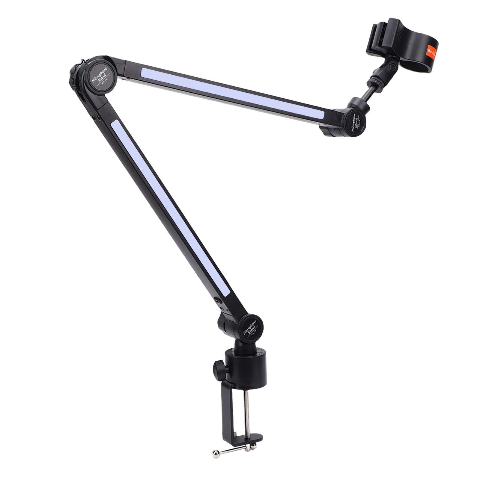 Yosoo Health Gear Bras de Perche de Microphone, Support Réglable en Acier allié, flexibilité à 190 °, capacité de Charge de 2 Kg, Idéal pour le Streaming et l'enregistrement