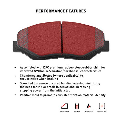 Image of Dynamic Friction Company 3000 Semi-Metallic Brake Pads and Hardware Kit