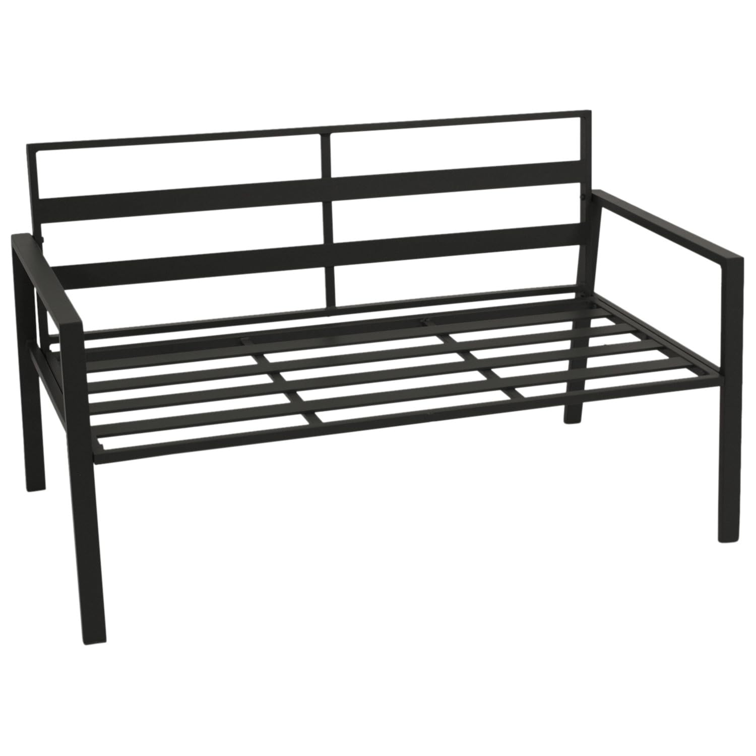 DEGAMO Loungeset Gartenset Vancouver 4-teilig, Aluminium anthrazit, Polster grau, wetterfest, Outdoor