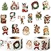 500 Stück Aufkleber Weihnachten, Weihnachtssticker Weihnachtsaufkleber, Weihnachtsaufkleber Selbstklebend Weihnachtssticker Selbstklebend, Sticker Weihnachten Etiketten Geschenkaufkleber