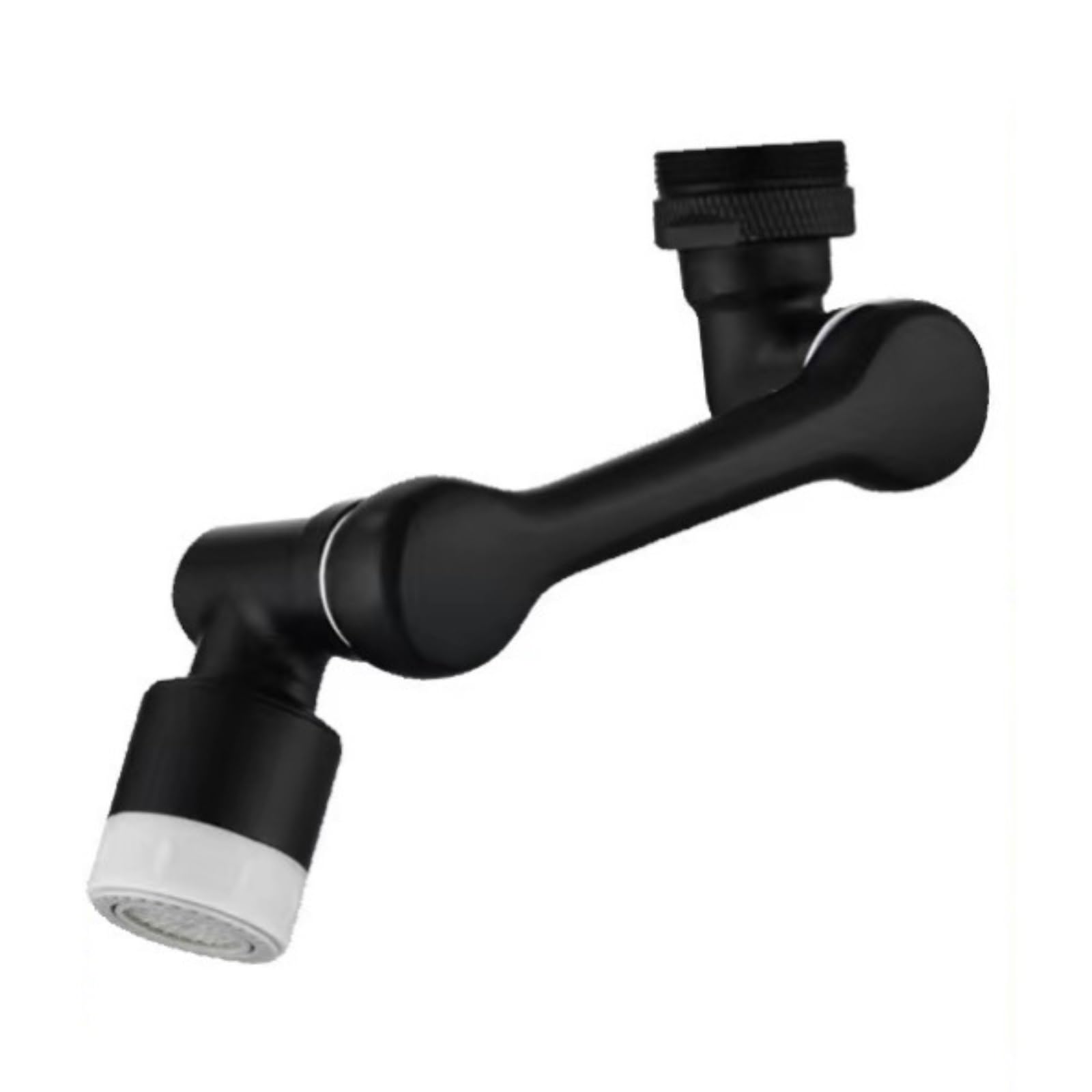 Aeratori per Rubinetto Lavello Cucina Bagno Rubinetto Girevole Aeratore Estensione Lavabo Splash Filtro Adattatore(Black)