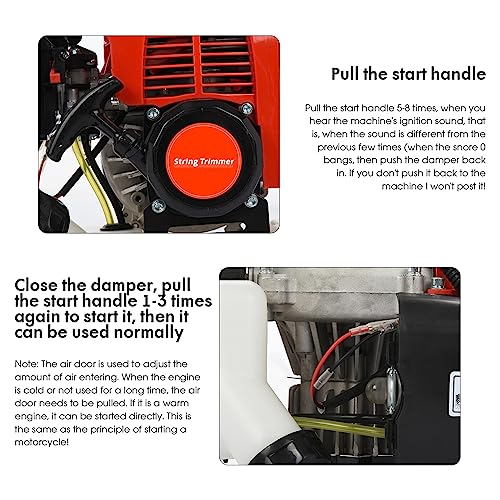 Powerful Grass Trimmer,52cc 5 in 1 Cordless Hedge Trimmer Multi Functional Trimming Tools,Gas Hedge Trimmer Chainsaw Brush Cutter from US Fast Arrival Power Hedge Trimmers