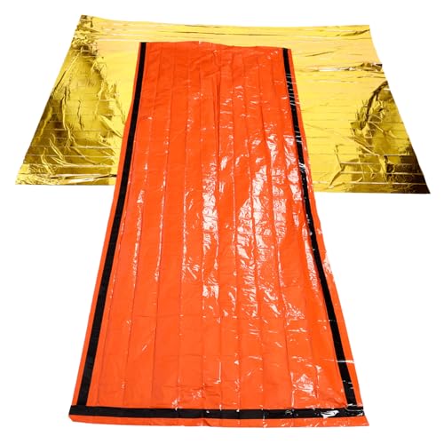MUSISALY 1 Set Insulated Reflective Film Blanket Survival Sleeping Blanket Camping Blanket Outdoor Survival Blanket Survival Warm Blanket Emergency Thermal Blanket