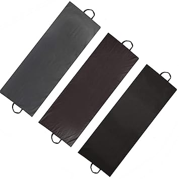 Olivio Premium 10MM PVC Leather Yoga Mat | Professional Extra Thick Yoga Mat for Exercise, Fitness & Meditation with Carrying Strap for Men Women - Assorted Color (Grey|Black|Brown|Olive Green)