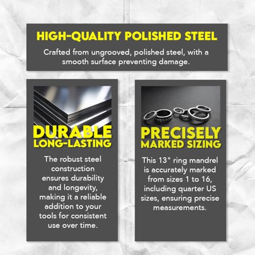SE 13-Inch Polished Steel Mandrel