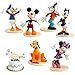 6Pcs mickey cake topper, forniture per decorazioni per torte, Paperino Mini Figure Set per la Decorazione Bella Torta Bella Festa di Compleanno,Cake Topper per Bambini Shower