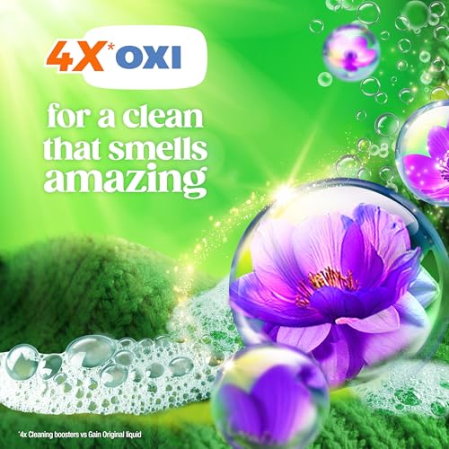 Image of Gain Plus Flings Liquid Laundry Detergent Pods, Gain's Best Clean, All-In-One Pacs, Moonlight Breeze Scent, 45 Count