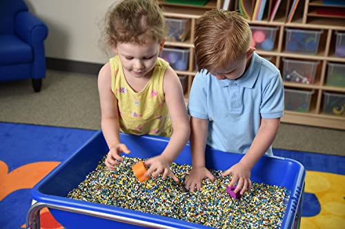 Children's Factory, 1132, 18"H Sensory Table And Lid Set, Blue, Preschool And Homeschool Toddler Sand And Water Activity, Kids Outdoor Play Equipment #TOP7