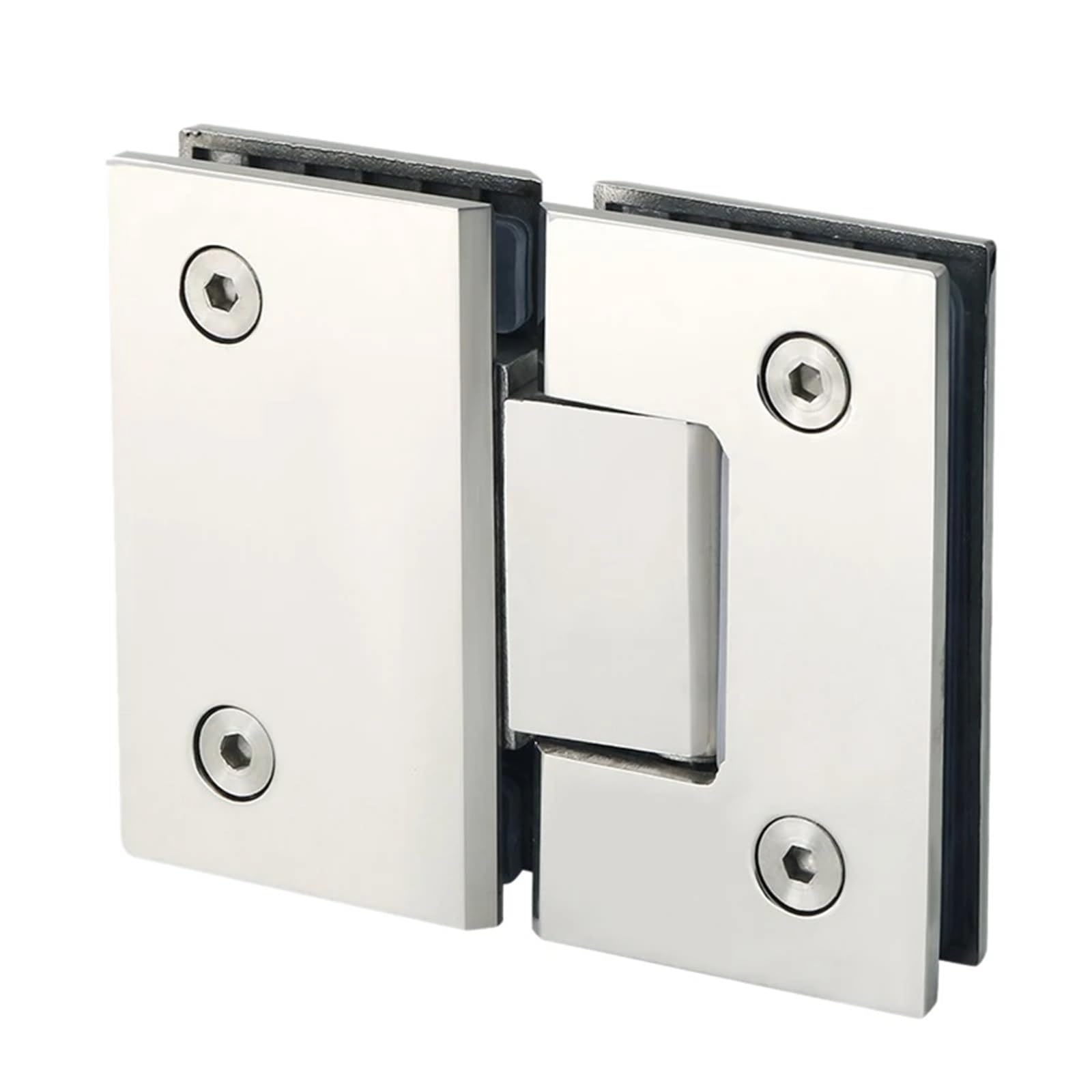 Heavy Duty 180 Degree Glass Door Cabinet Showcase Clip Shower Hinge Replacement Parts Stainless Steel Polishe for Glass Door