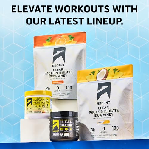 Ascent Pineapple Coconut Clear Whey Protein, 18.3 OZ