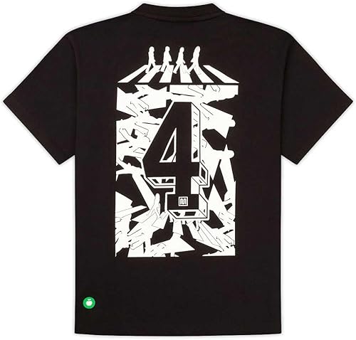 Meyba The Beatles Abbey Road Fab 4 Training T Shirt, Negro , XS