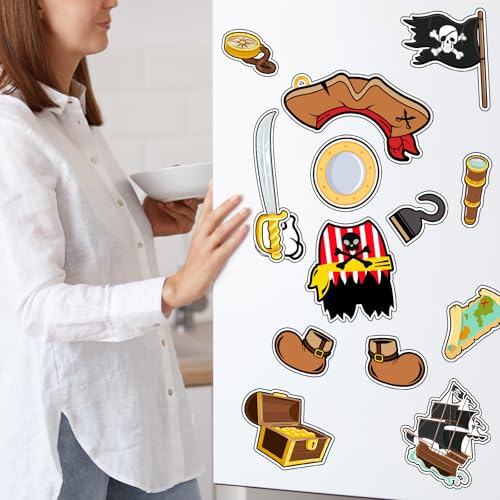 Decoraciones magnéticas de puertas náuticas grandes 14 piezas miniatura 6