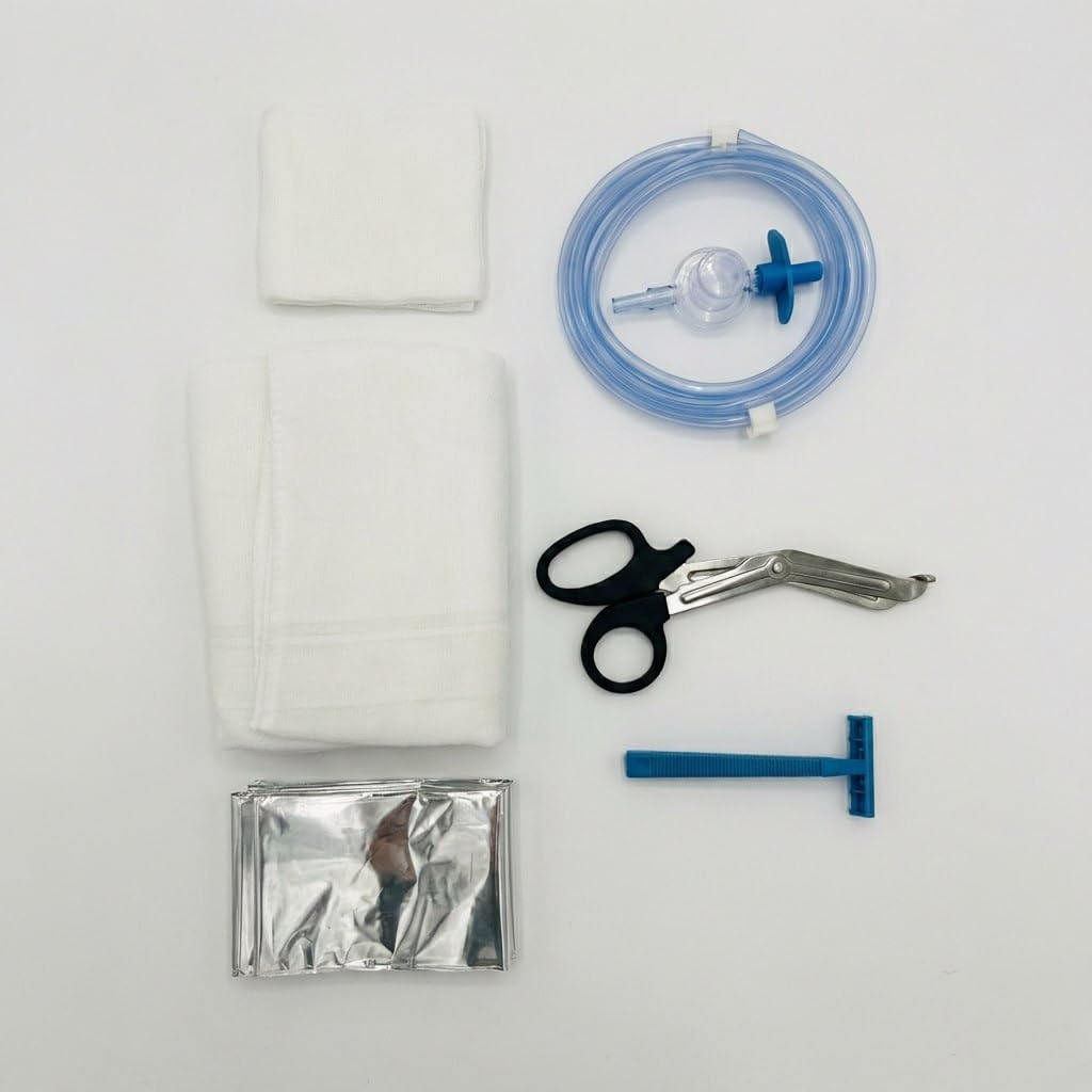 Saver One AED Defibrillator SA1 (SVO-B0001) (halbautomatische Schockauslösung) mit Metallwandkasten und AED-Standortwinkel