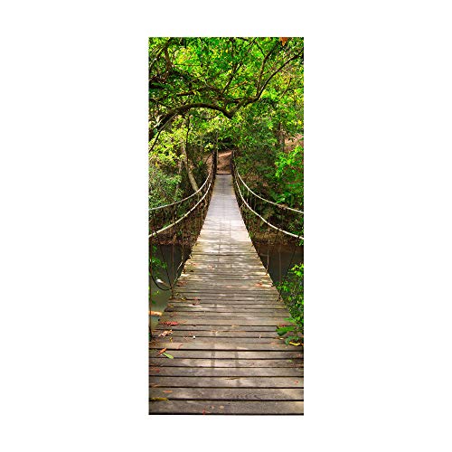 Python Türaufkleber - Wilde Schlange Türfolie 90x200cm | Selbstklebend & Wasserdicht | Für Wohnzimmer & Bad