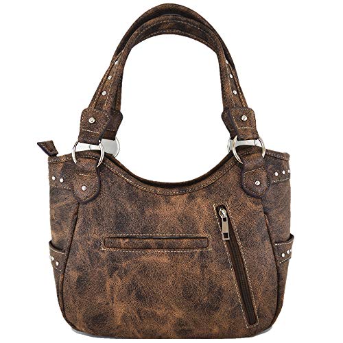 Image of Tooled Leather Laser Cut Western Style Horse Cowgirl Purse Country Totes Women Handbag Everyday Shoulder Bags Wallet Set