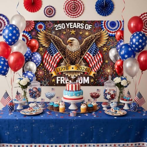 Fondo Fotográfico 250 Años de Libertad 10x8ft Rojo miniatura 3